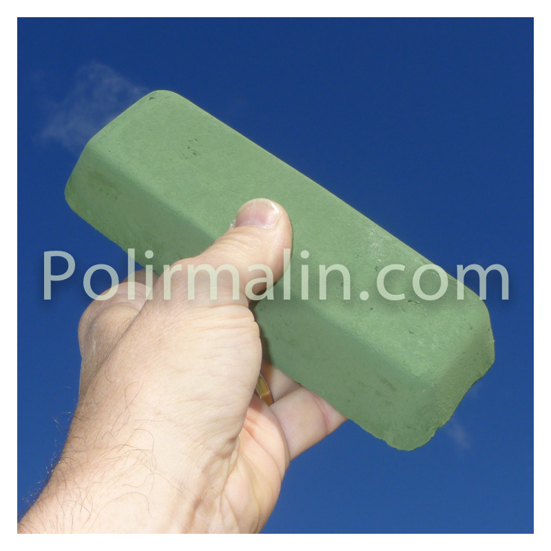 Bloc de pâte à polir OXYDE DE CHROME vert, 850gr