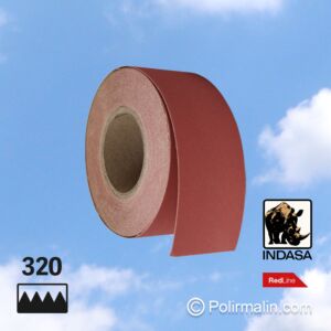PAPIER DE VERRE AVEC VELCRO P320 - 70 MM x 25 MÈTRES