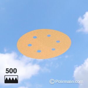 DISQUE ABRASIF VELCRO Ø 150 MM GRAIN 500 - JEU DE 10 PIÈCES