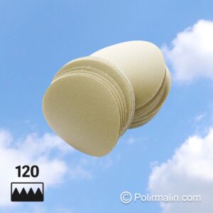 DISQUES ABRASIFS VELCRO GRAIN 120 Ø 75 MM - BOÎTE DE 50 PCS