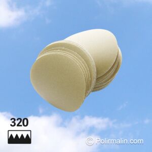 DISQUES ABRASIFS VELCRO GRAIN 320 Ø 75 MM - BOÎTE DE 50 PCS