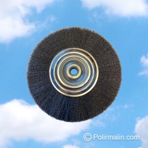 BROSSE CIRCULAIRE EN FIL ACIER EXTRA FIN 200 x 27 / 0,16 MM