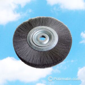 BROSSE CIRCULAIRE EN FIL ACIER ONDULÉ 200 x 20 / 0,16 MM