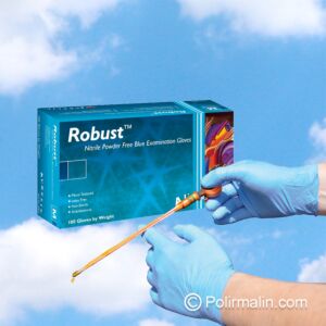 GANTS ROBUSTES NITRILE MEDIUM (BLEU)