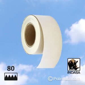 PAPIER DE VERRE AVEC VELCRO P80 - 70 MM x 25 MÈTRES