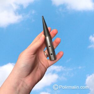 POINTE FILETÉE POUR AXE DE 13 MM