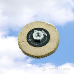 DISQUE DE POLISSAGE EN SISAL AVEC FILETAGE M14 DIAM. 100 MM