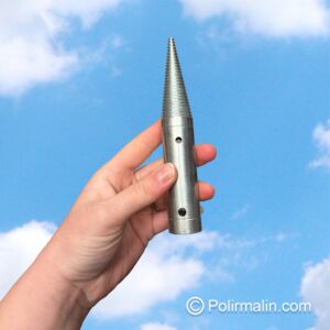 POINTE FILETÉE GAUCHE POUR AXE DE 14 MM