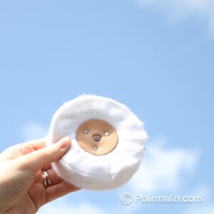 FLANELLE SWANSDOWN NON COUSUE AVEC ROSETTE EN CUIR 100 MM MEDIUM