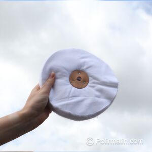 FLANELLE SWANSDOWN NON COUSUE AVEC ROSETTE EN CUIR 200 MM MEDIUM
