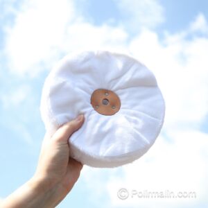 FLANELLE SWANSDOWN NON COUSUE AVEC ROSETTE EN CUIR 200 MM LARGE