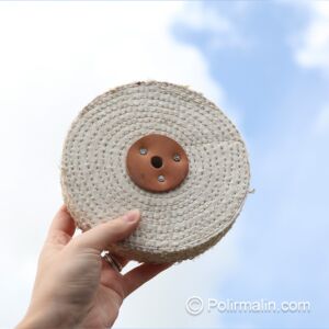 SISAL COUSU AVEC ROSETTE EN CUIR 150 MM MEDIUM