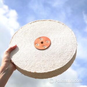 SISAL COUSU AVEC ROSETTE EN CUIR 300 MM XL