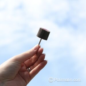 ROUE À LAMELLES ABRASIVES Ø25 x 20 MM AVEC TIGE DE 3 MM, P180