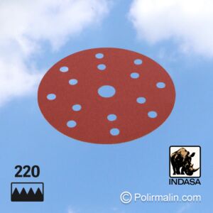DISQUE ABRASIF VELCRO - Ø 150 MM - P220 - 50 PIÈCES