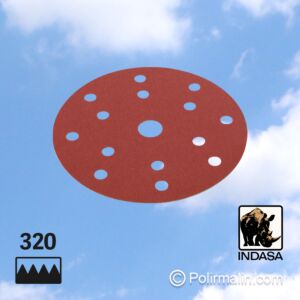 DISQUE ABRASIF VELCRO - Ø 150 MM - P320 - 50 PIÈCES
